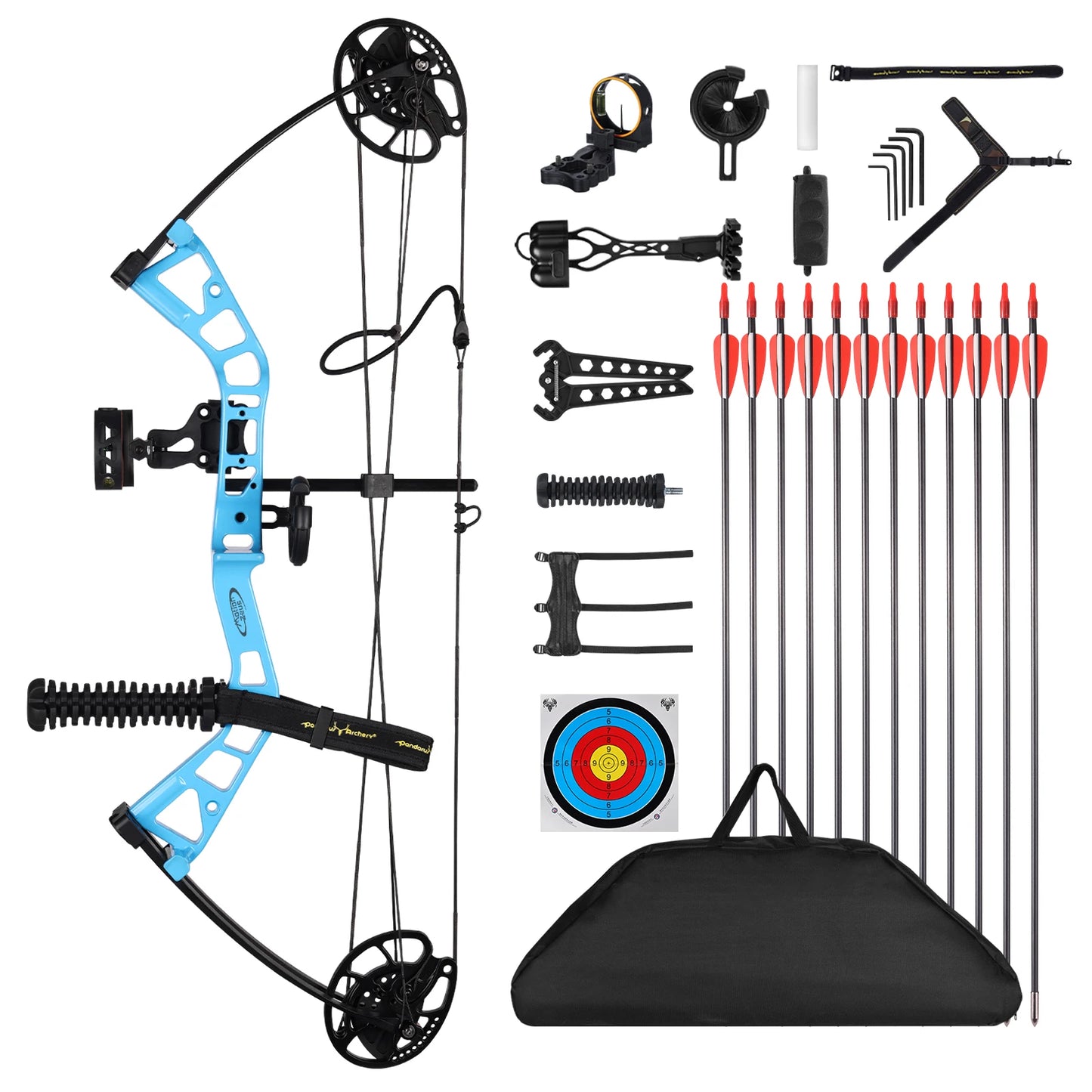 🏹 Junior Compound Bow Set for Youth, Beginners, and Women | Adjustable Draw Weight & Length | Up to 290 FPS