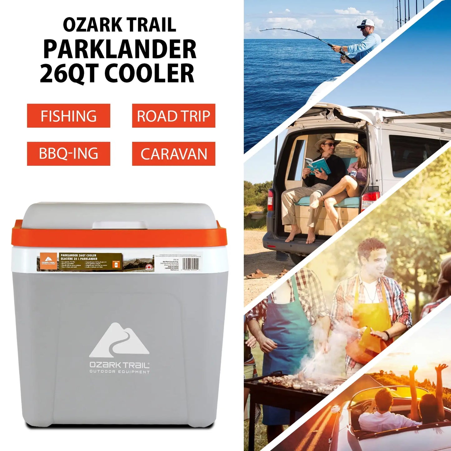 π§ 26 QT Hard-Sided Portable Ice Chest Cooler β 25L, 32-Can Capacity (Grey)
Rugged β’ Reliable β’ Ready for Any Adventure