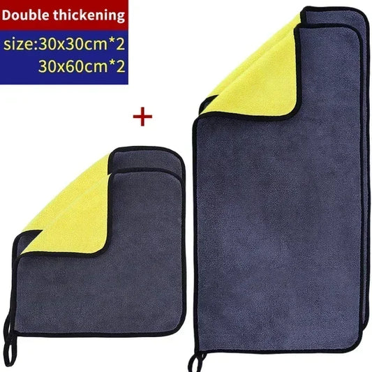 🧽 5Pcs Premium Microfiber Car Wash Towels
30x30cm / 60x30cm | Ultra-Soft | Scratch-Free | High-Absorbency