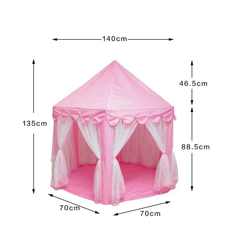 Portable Kids Play Tent – Princess Castle Teepee for Girls & Boys, Indoor Toy Tent for Imaginative Play & Gifts