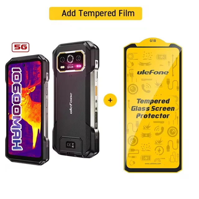 Ulefone Armor 27T Pro 24GB+256GB 5G Thermal lmaging By FLIR Rugged 10600mAh 6.78'' Display 64MP Night Vision 33W NFC Android 14