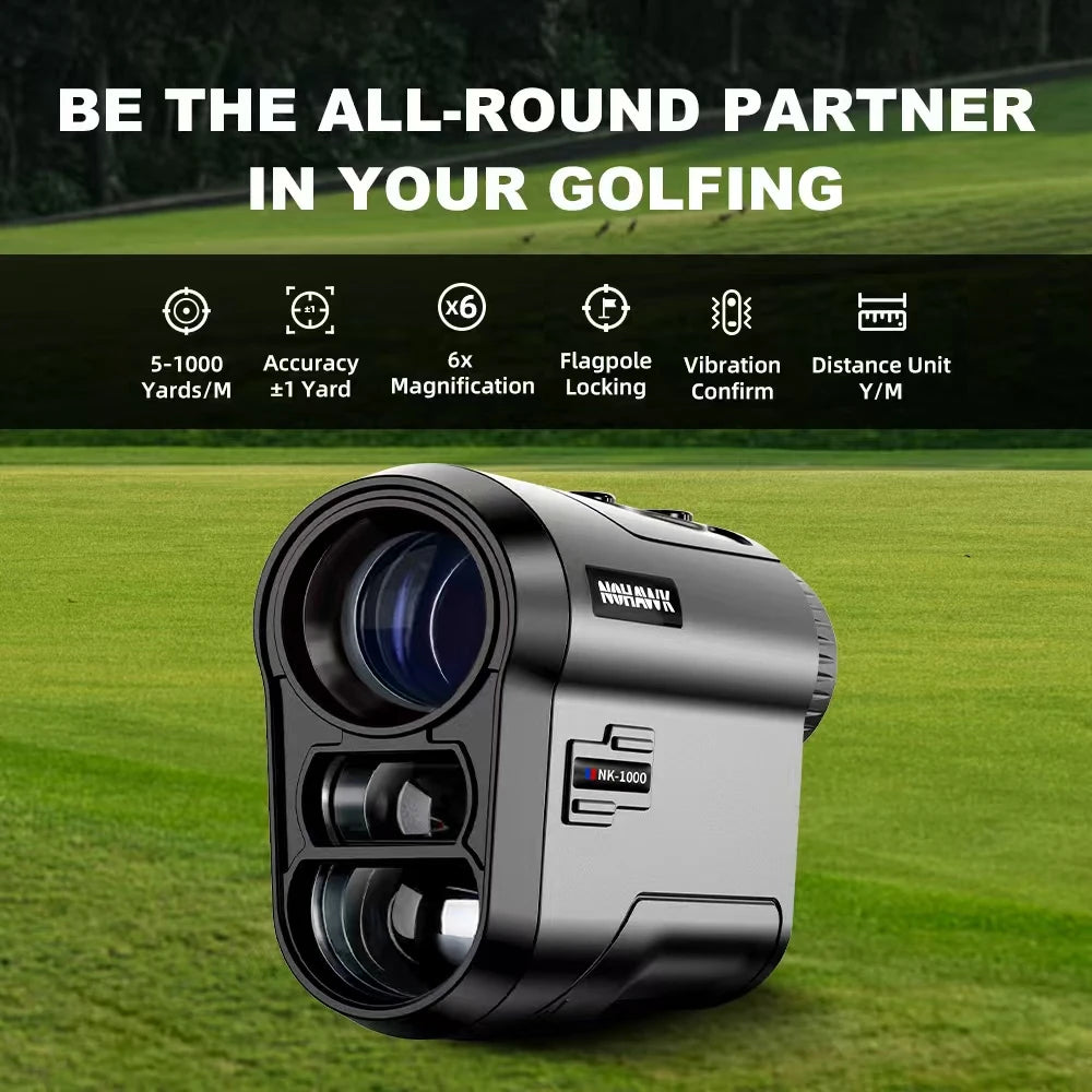 1000M Multifunctional Hunting Rangefinder – USB-C Rechargeable Monocular Telescope for Hunting & Golf