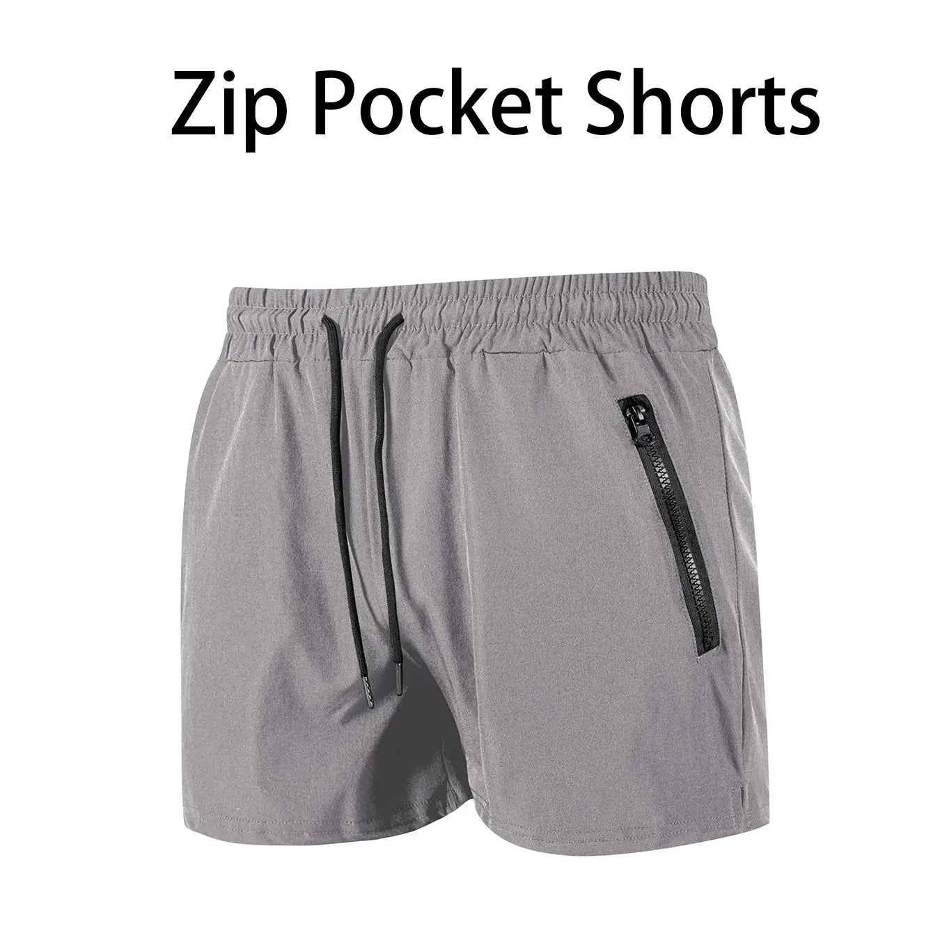 Stay Cool & Ready: Quick-Dry Swim Trunks with Zipper Pockets for All-Day Comfort