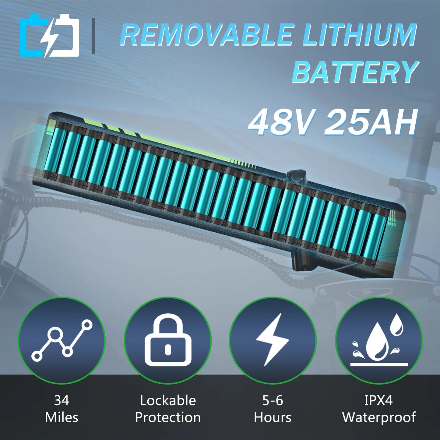 Conquer Any Terrain: 2000W Fat Tire Electric Bike with 48V Battery for Off-Road Adventures