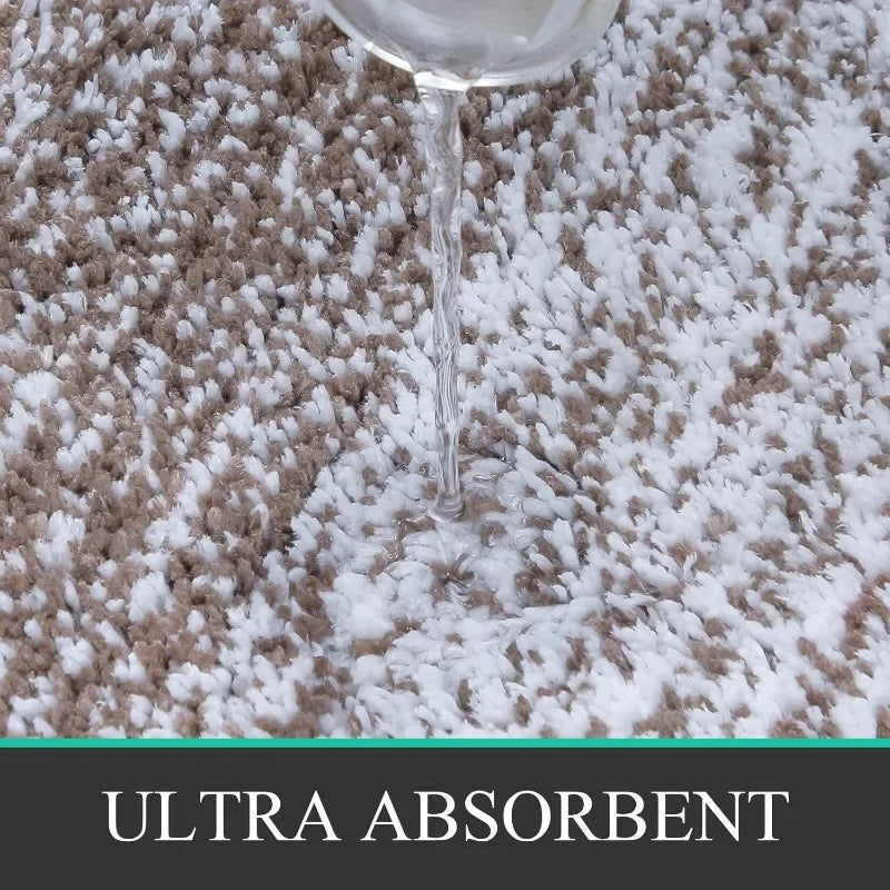 🛁 4-Piece Bathroom Rug Set – Plush, Absorbent & Non-Slip
Includes Contour Mat, Bath Mat, Lid Cover & Extra Rug | Microfiber Shaggy Comfort