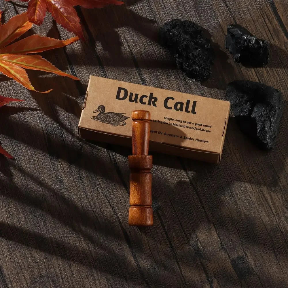 Wooden Hunting Whistle Decoy – Imitates Duck, Goose, Pheasant Calls – Outdoor Bird Call Lure for Hunting & Training