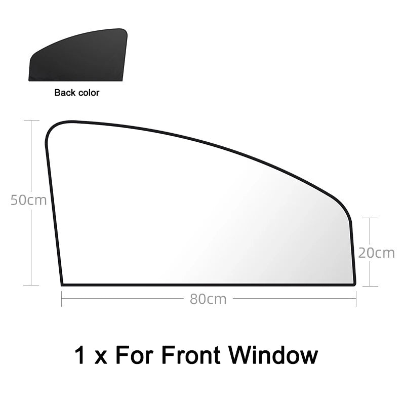 Magnetic Car Side Window Sun Shades – Double-Sided UV Protection Curtains for All Seasons