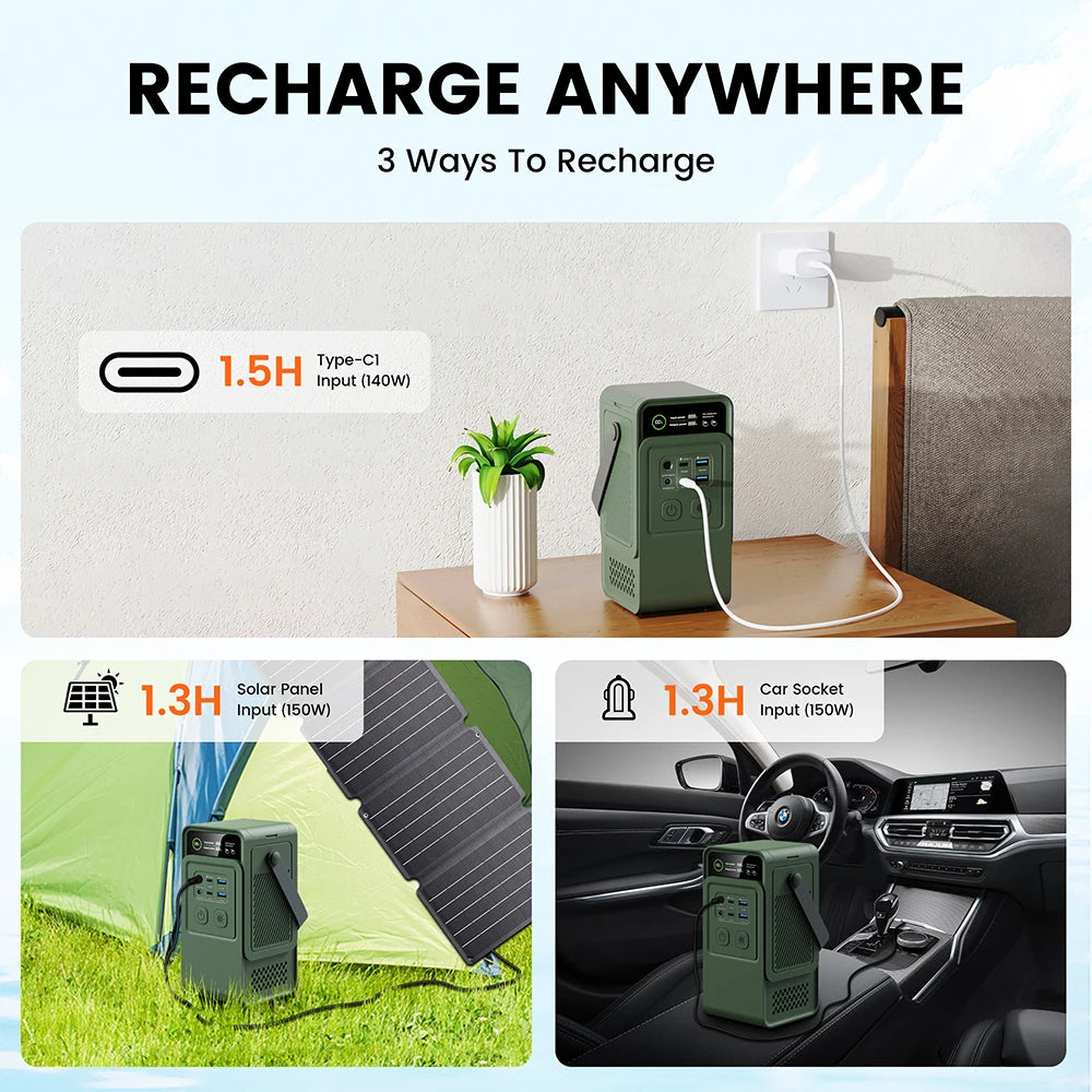 🔋 Ctolity AP200L Portable Power Station – 200W | 192Wh | 60000mAh