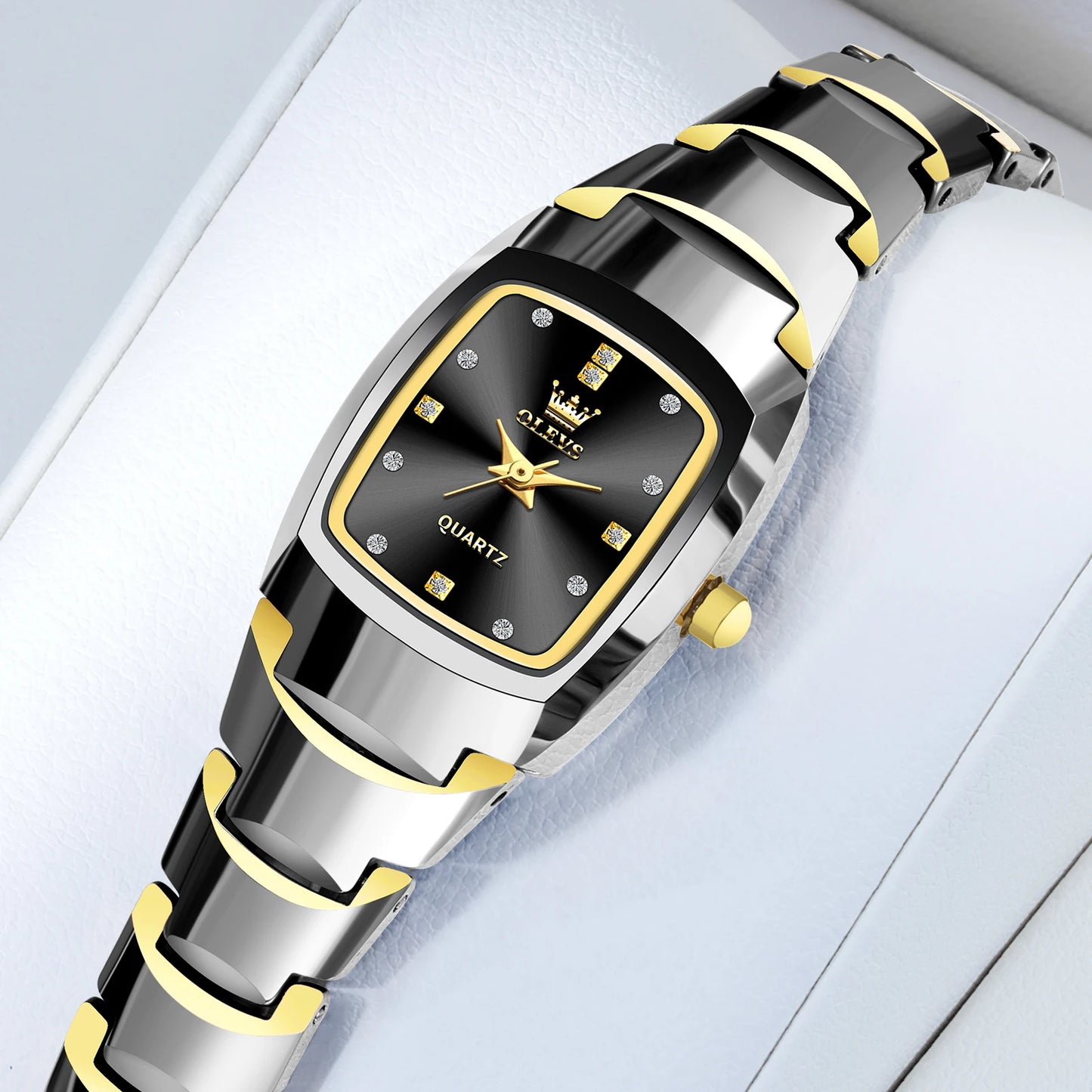 Ladies Waterproof Gold Luxury Watch – Elegant Stainless Steel Quartz Wristwatch Gift