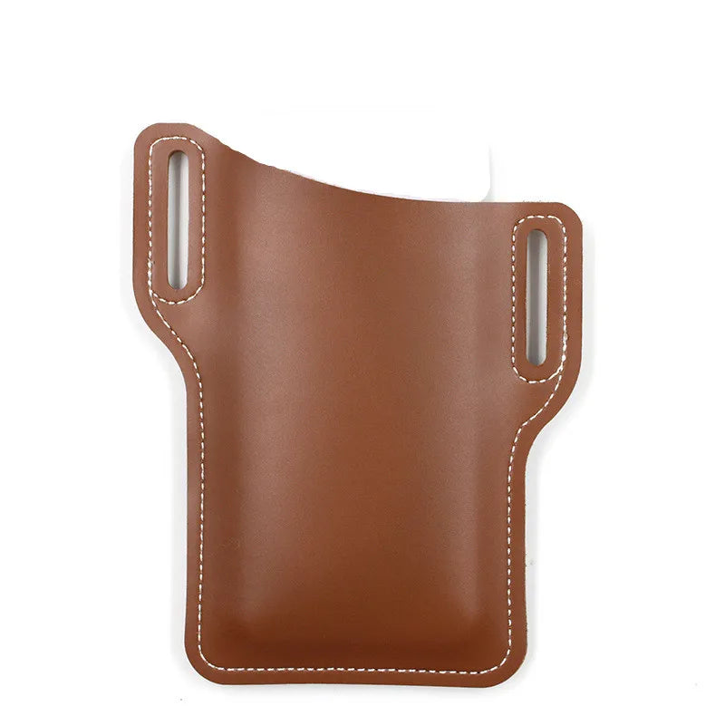 📱 Men's Phone Case Holster – Belt Loop Leather Waist Bag | Travel, Camping & Everyday Carry