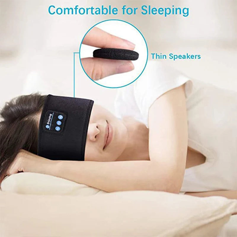 Wireless Music Headband with Built-In Bluetooth – Sleep, Sweat, or Meditate in Total Comfort