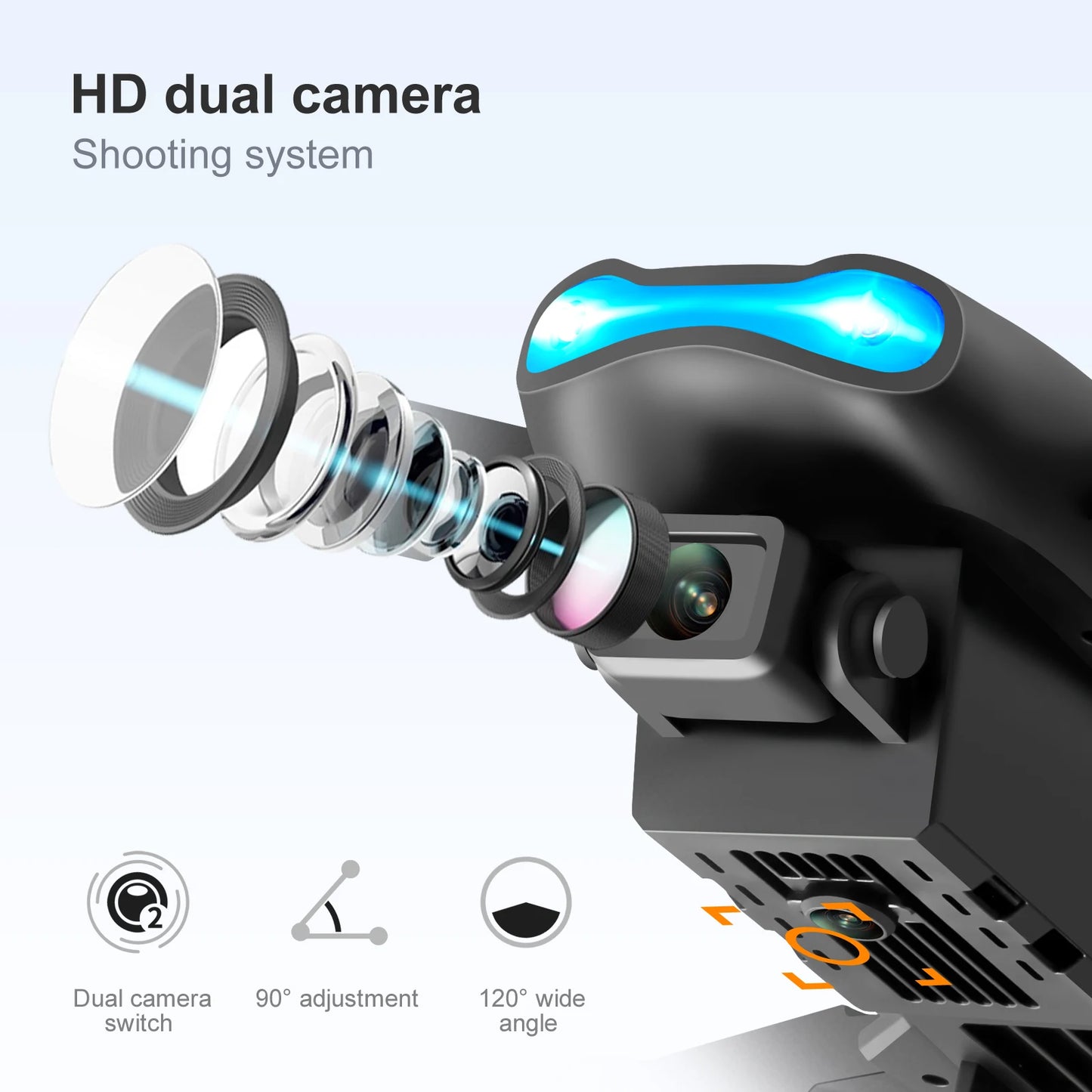 E99 K3 Pro Dual Camera Drone – Obstacle Avoidance RC Quadcopter with Remote Control