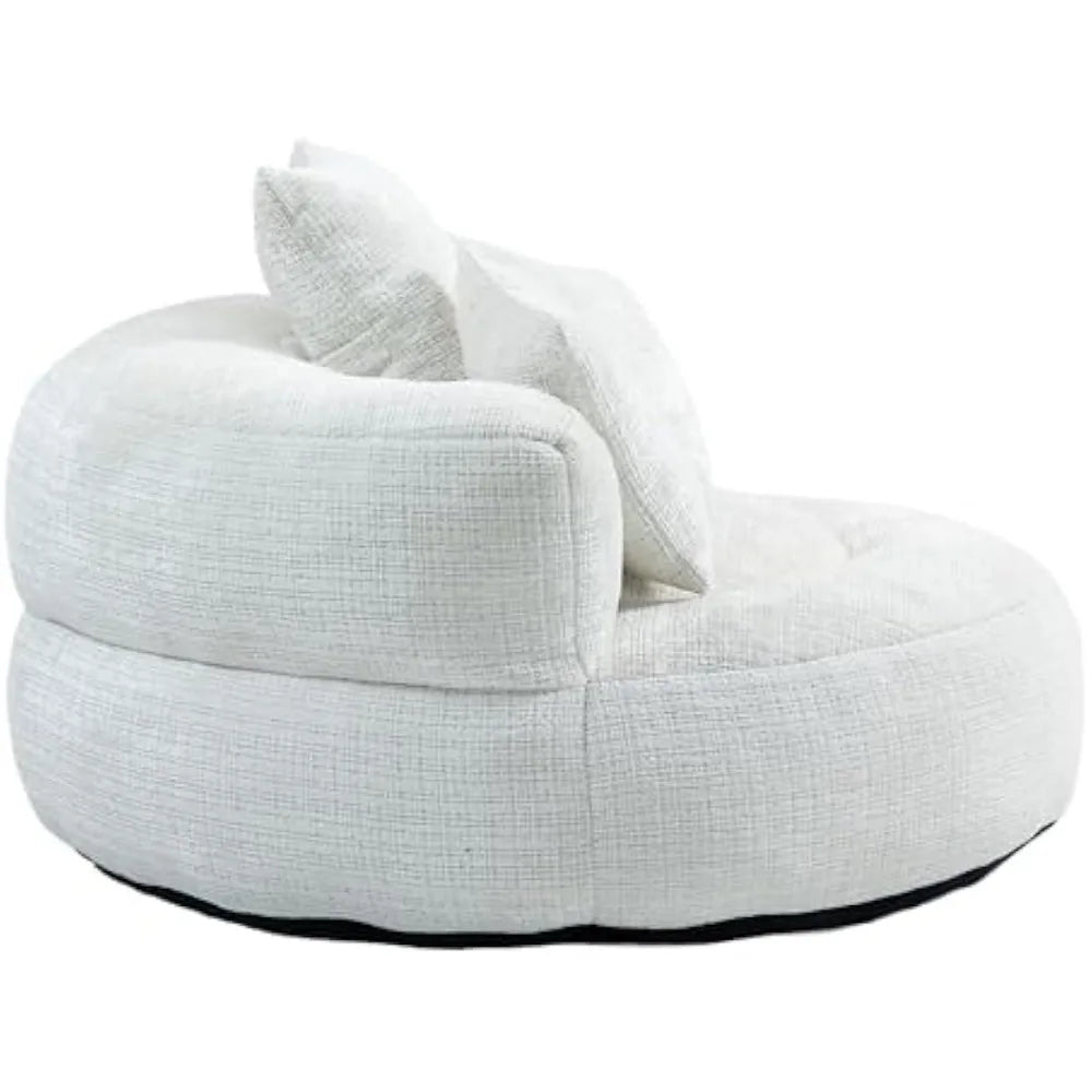 Ultimate Chill Spot: Oversized Ergonomic Bean Bag for Gaming & Lounging