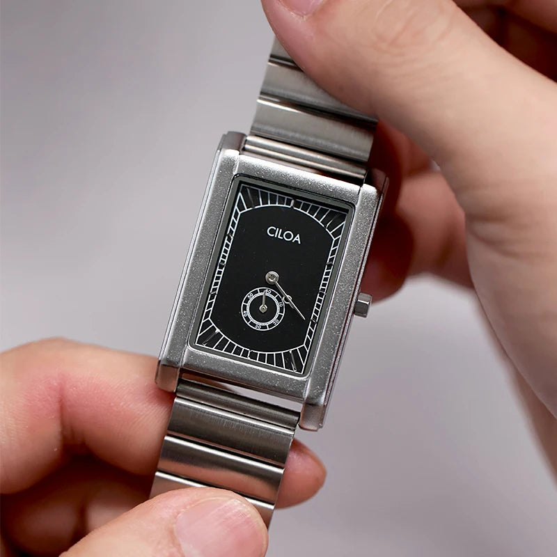 Men’s Luxury Square Watch – Vintage-Inspired Quartz & Mechanical Wristwatch, Elegant Gift for Him