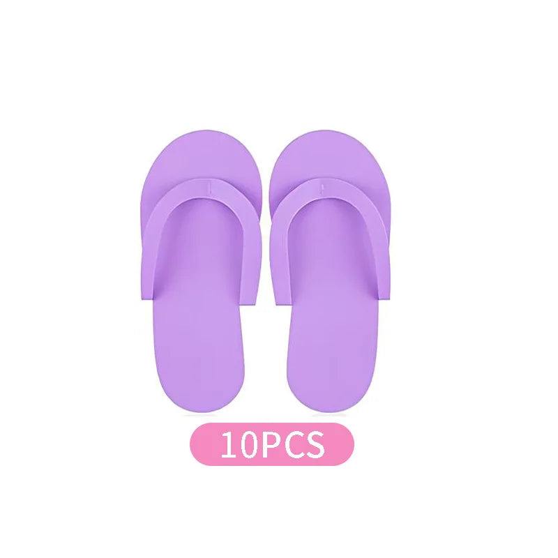 Disposable Foam Pedicure Slippers – Multi-Color Spa Flip Flops for Women, Ideal for Nail Salons & At-Home Use