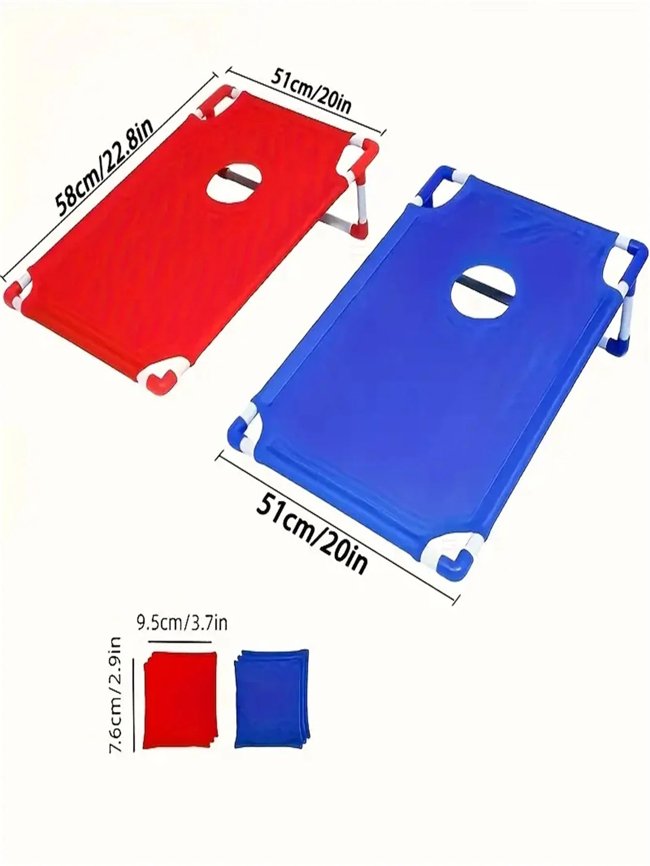 šÆ Portable Cornhole Game Set ā Red & Blue Edition | Foldable, Durable & Fun for All Ages