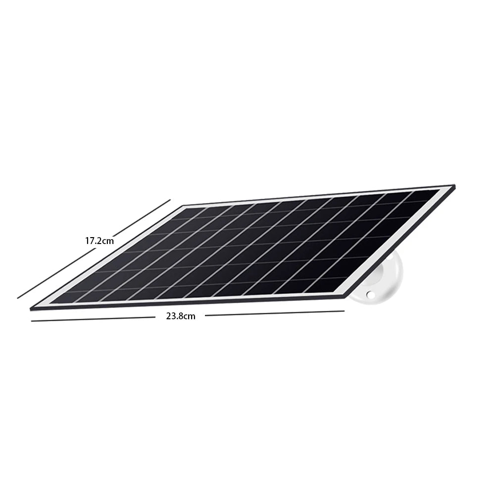 V380 Solar-Powered Surveillance Camera – True-View Three-Screen Multi-Lens Security with No Electricity or WiFi Required
