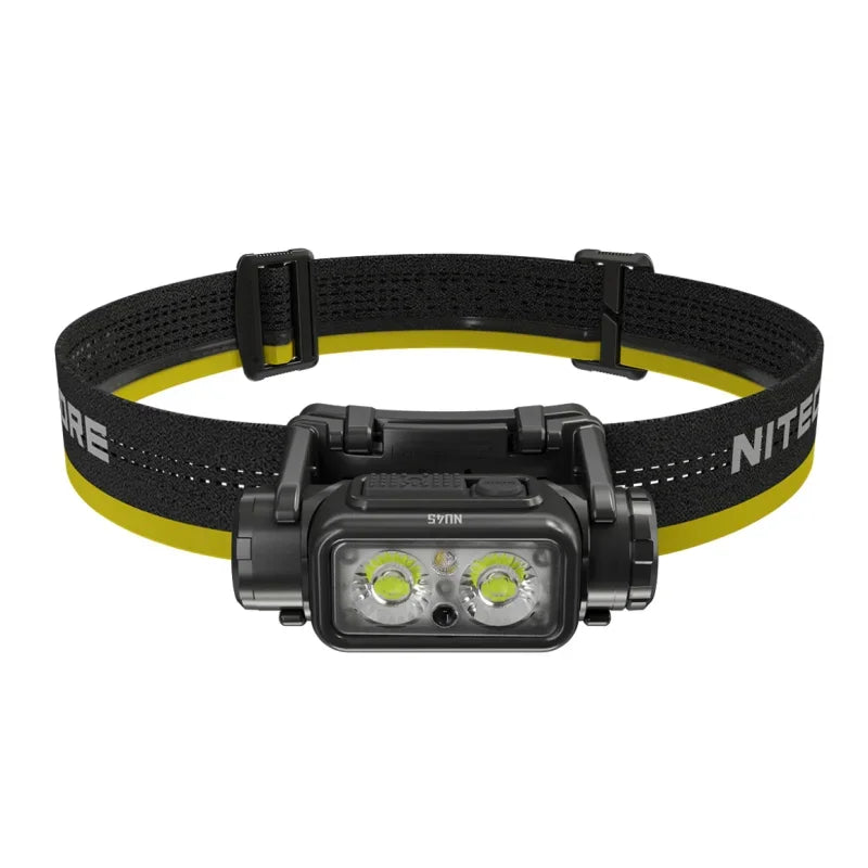 NITECORE NU45 Headlamp – 1700 Lumens Ultra-Bright LED, Rechargeable Type-C Headlight with White & Red Light Modes