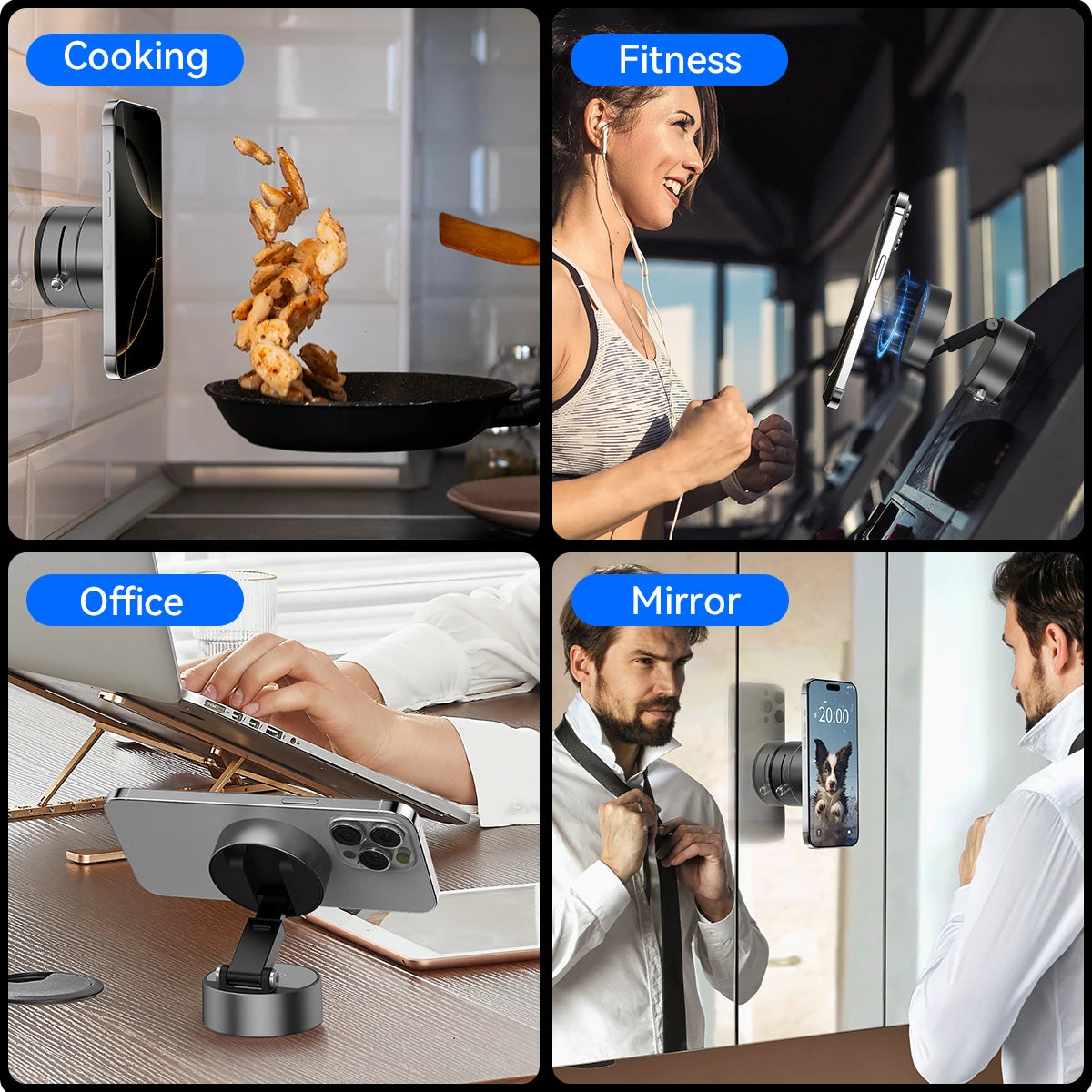 Mini 360° Magnetic Double-Sided Suction Phone Holder – Foldable Lazy Mount for iPhone & Android