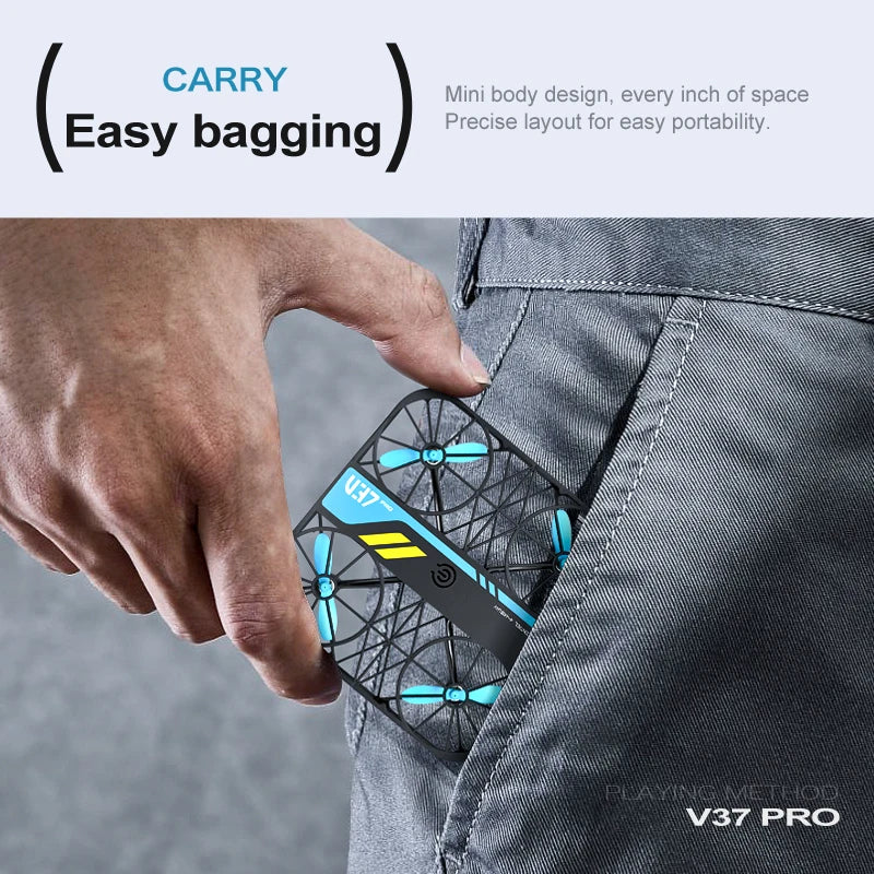 Xiaomi V37 Pro Mini Drone – 4K HD Camera, WiFi FPV, Pocket-Sized Quadcopter with Remote Control – Perfect Gift for Kids!
