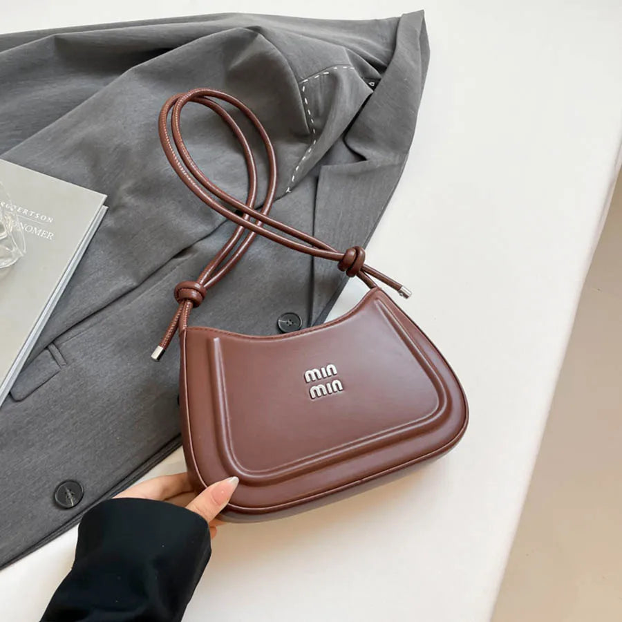 2025 Korean-Style Women's Crescent Bag – High-End Autumn Handbag, Multifunctional Crossbody & Shoulder Bag