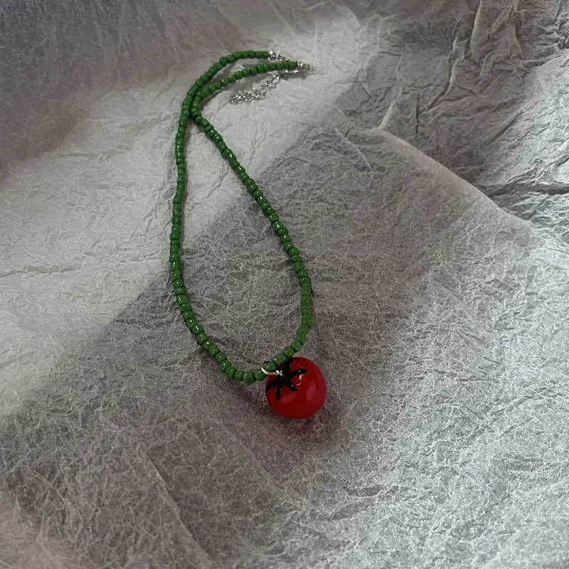 Boho Y2K Star & Heart Tassel Choker – Colorful Kpop-Inspired Pendant Necklace for Women