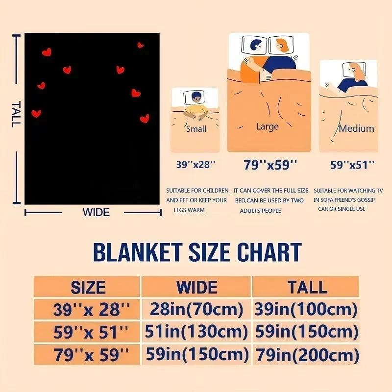 Magic Scale Pattern Flannel Throw Blanket – Soft & Warm All-Season Cozy Blanket for Couch, Bed & Gift Giving