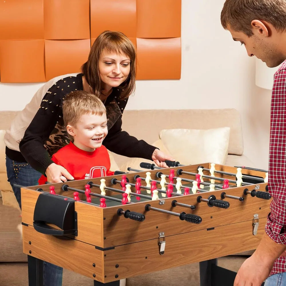š® 3-in-1 Multi Game Table ā 48" Combo Set with Foosball, Air Hockey & Billiards | Perfect for Adults & Kids