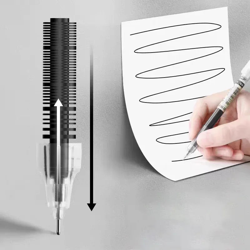 10-Piece Set of Smooth Needle-Tip Gel Pens – Vibrant, Precise, & Perfect for School or Office