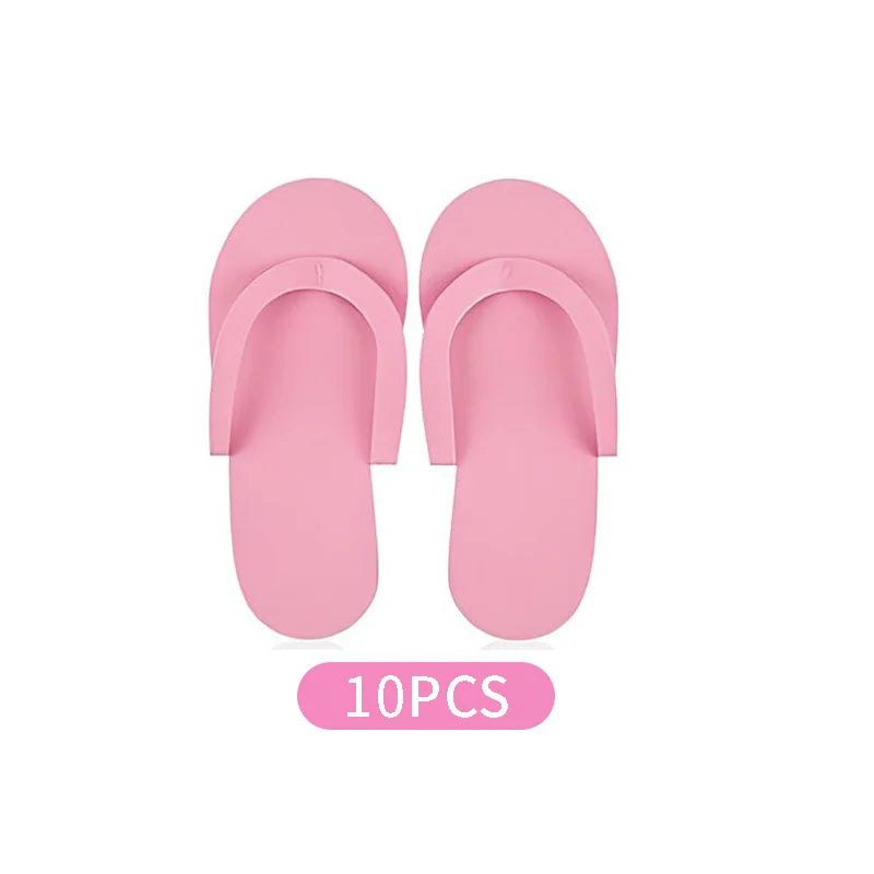 Disposable Foam Pedicure Slippers – Multi-Color Spa Flip Flops for Women, Ideal for Nail Salons & At-Home Use