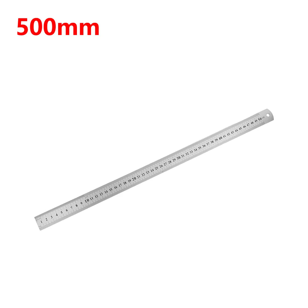 Stainless Steel Precision Ruler – Double-Sided Metric Measuring Tool (15cm–40cm)
