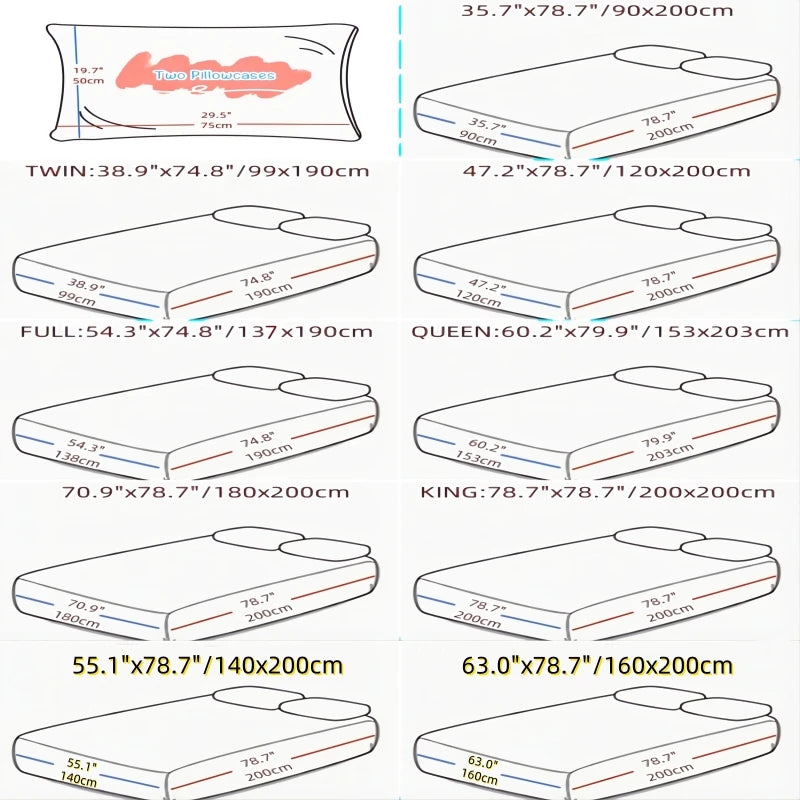 3-Piece Satin Fitted Sheet Set – Luxury Solid Color Bed Cover with Pillowcases & 4-Corner Elastic Fit
