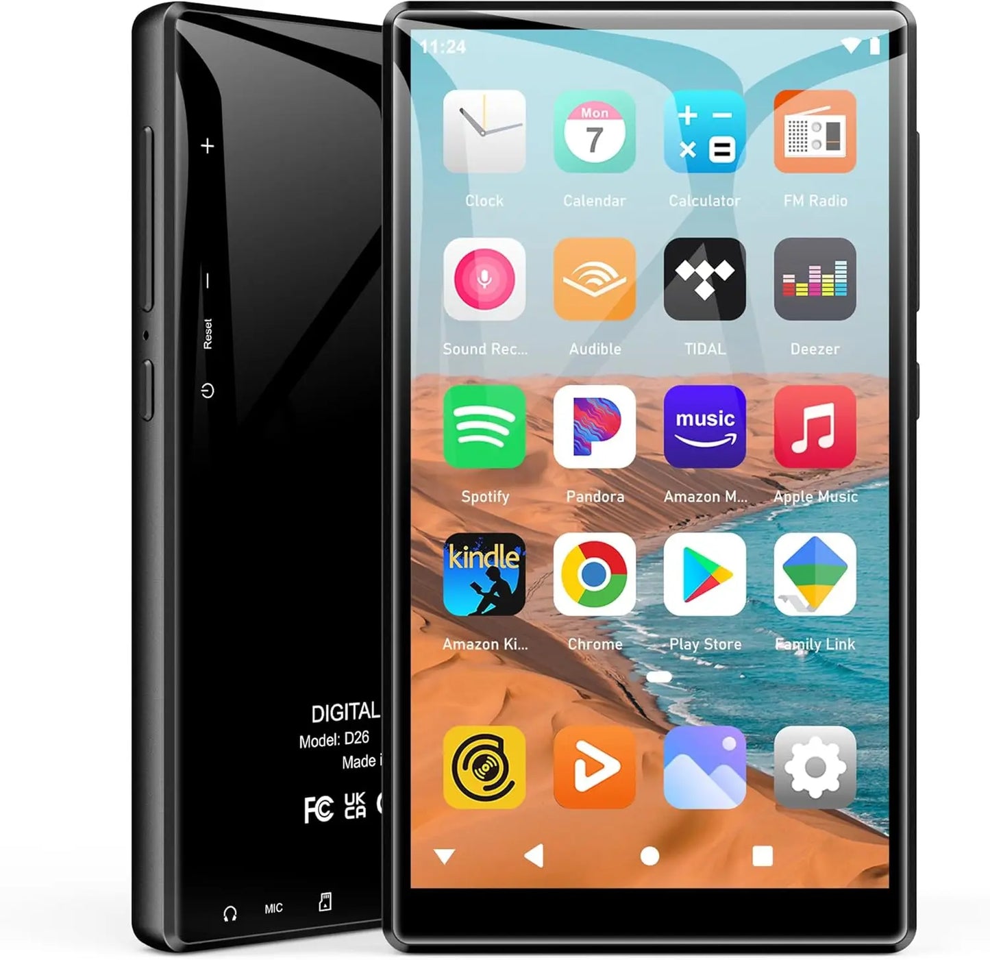 Hi-Fi 160GB MP3 Player – Bluetooth, WiFi, Streaming Ready (Spotify, Audible, Pandora), 4.7" Touchscreen, Expandable to 512GB