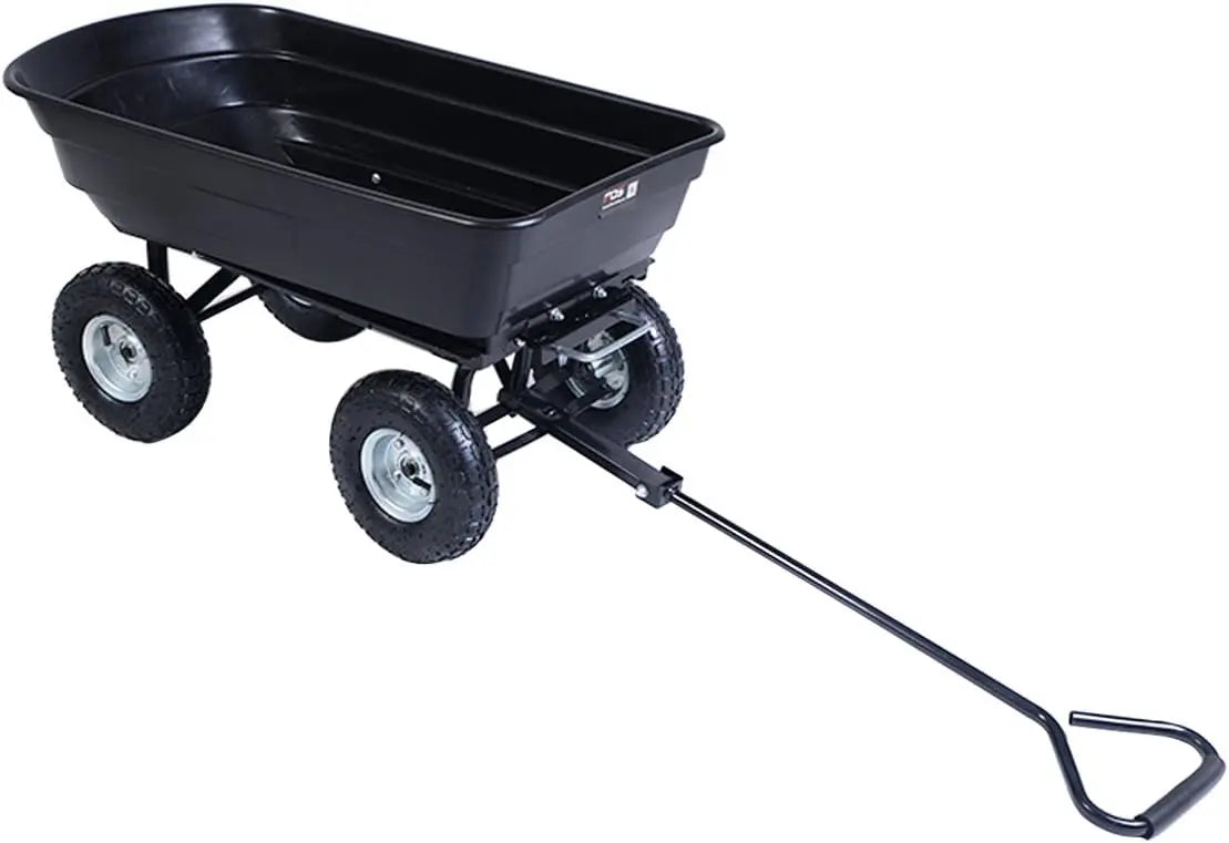 650LB Heavy-Duty Garden Dump Cart – Wheeled Wagon Carrier with Air Tires for Yard, Landscaping & Outdoor Hauling