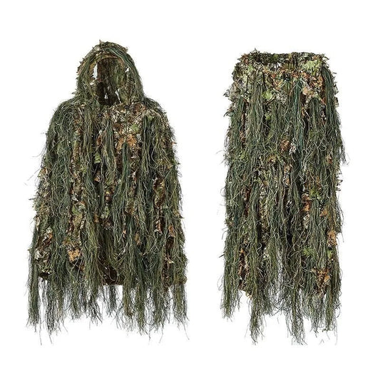 3D Leaf Ghillie Suit β Woodland Camouflage Hunting Outfit for Ultimate Concealment in the Wild