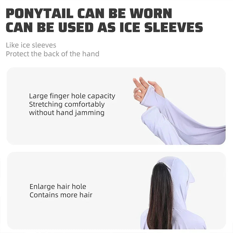 π΄ββοΈ WEST BIKING UPF 50+ UV Sun Protection Hoodie for Women β Ice Silk Outdoor Jacket