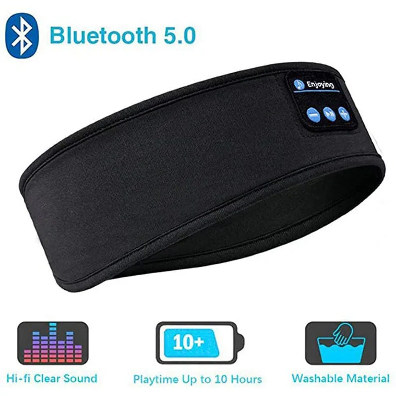 Wireless Music Headband with Built-In Bluetooth – Sleep, Sweat, or Meditate in Total Comfort