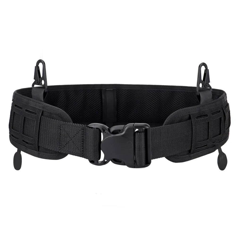 Adjustable Tactical Belt with Padded Molle System – Quick-Release Outdoor Nylon Waist Belt for Hunting & Sports