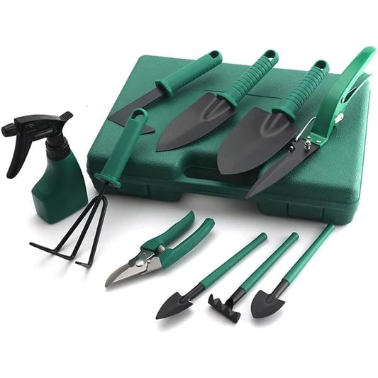 Complete 10-Piece Gardening Tool Set with Carrying Case – Perfect Gift for Garden Lovers