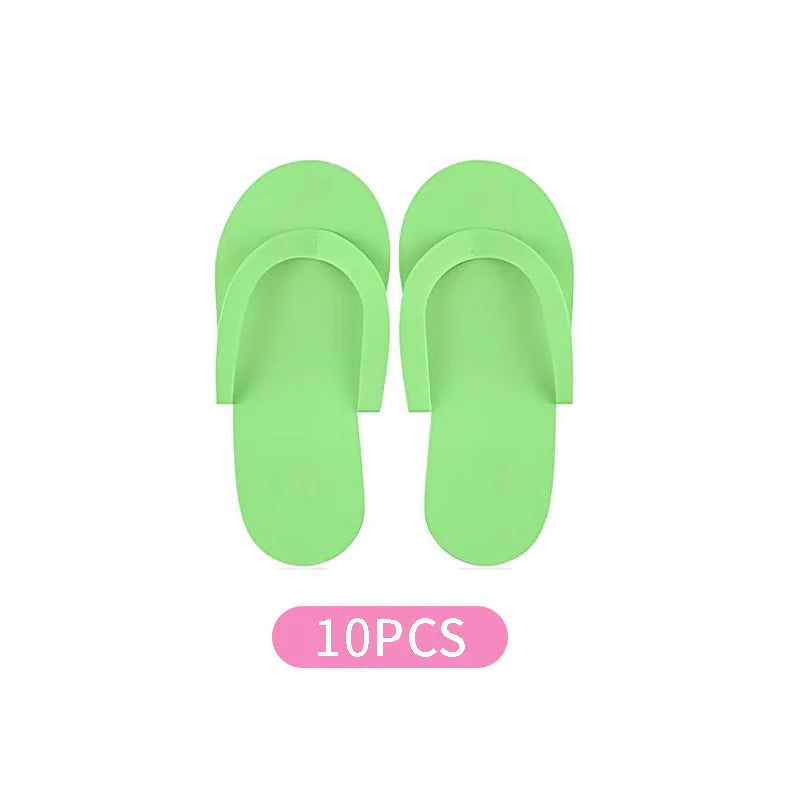 Disposable Foam Pedicure Slippers – Multi-Color Spa Flip Flops for Women, Ideal for Nail Salons & At-Home Use