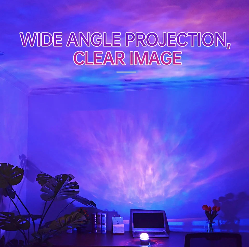 Starry Sky Galaxy Projector Lamp – 7-Mode LED Night Light with Remote & Sound Activation for Kids Room, Parties, or Relaxation