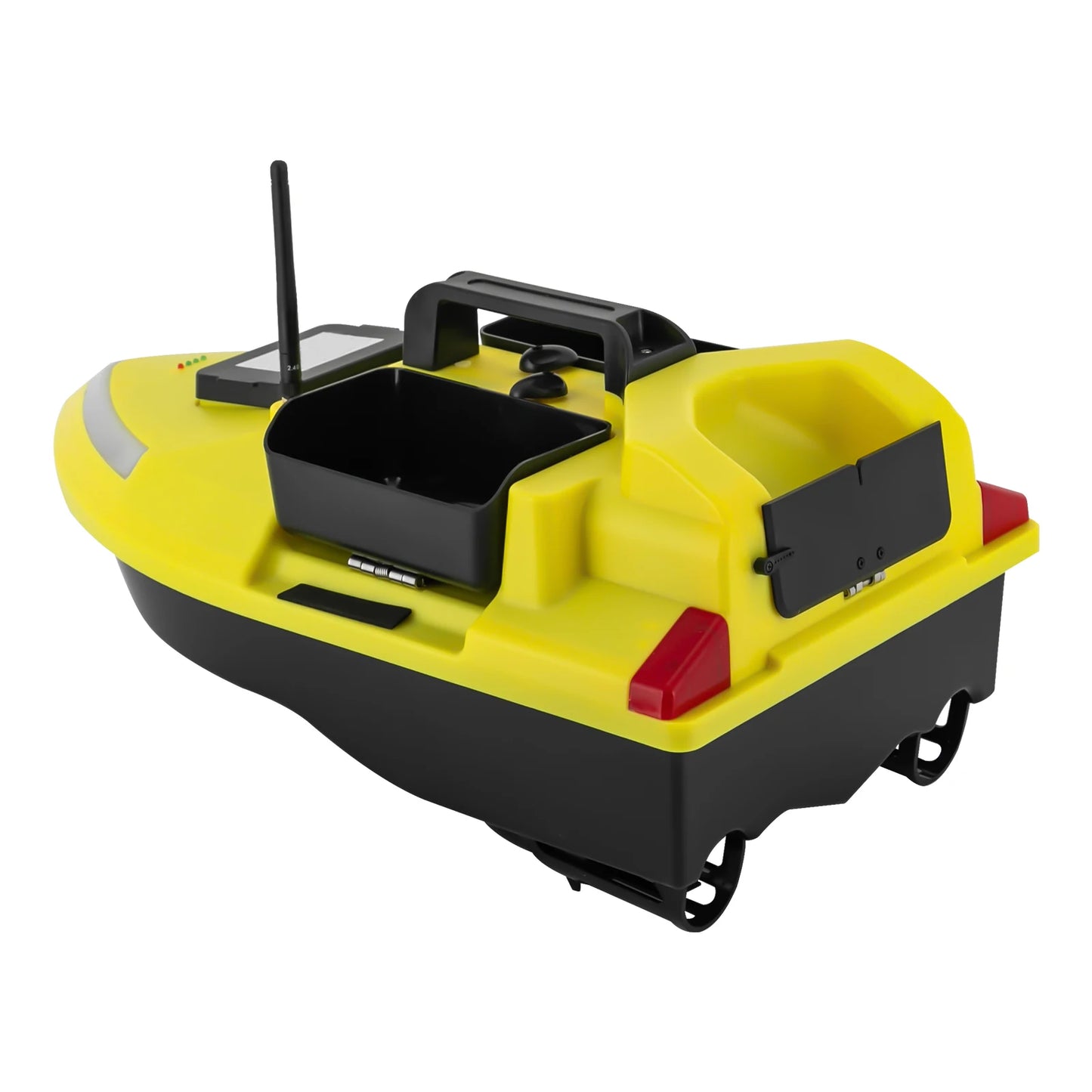 Rechargeable GPS Bait Boat 40 Positioning Points 500m Remote Control Fishing Bait Thrower Boat with 1 Battery and 1 Charger