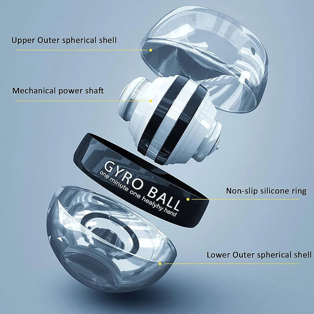 Self-Starting Gyro Ball Power Trainer – Wrist & Forearm Strengthening Device for Arms, Fingers & Muscle Recovery