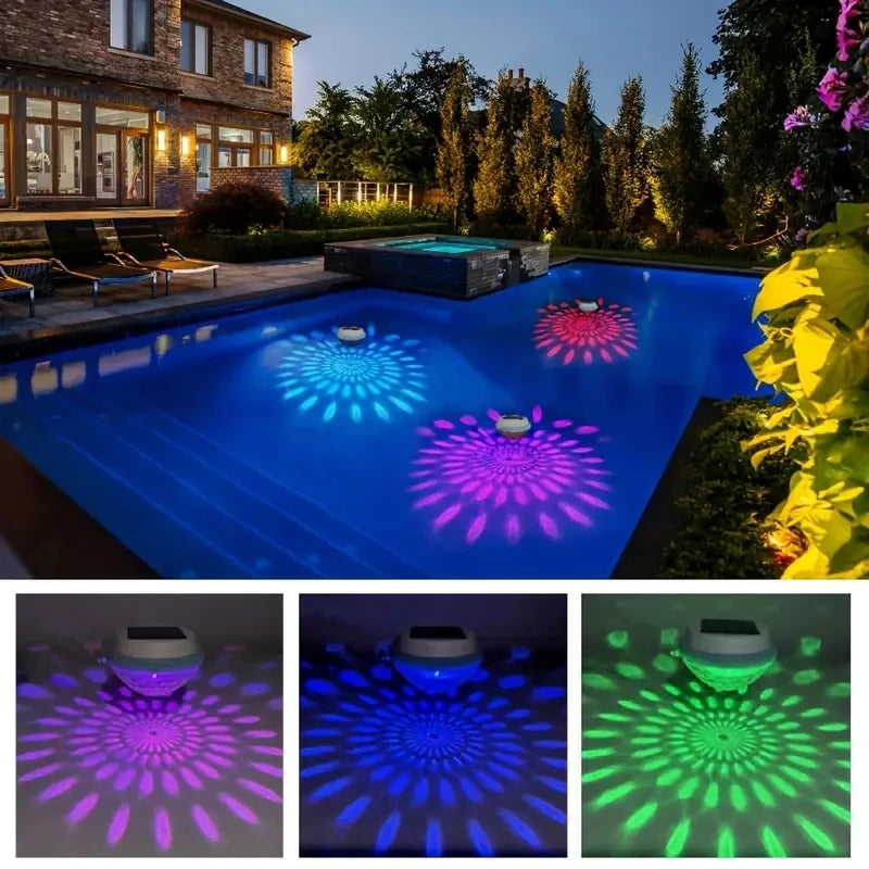 Solar Floating LED Pool Lights – Color-Changing Drift Lights for Pool, Pond, or Garden Decor