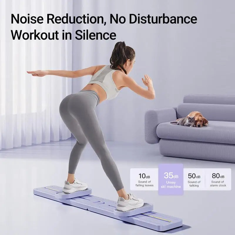 Foldable 3-in-1 Ski Trainer – Leg, Pelvic & Hip Strengthening Home Gym Equipment for Postpartum Women