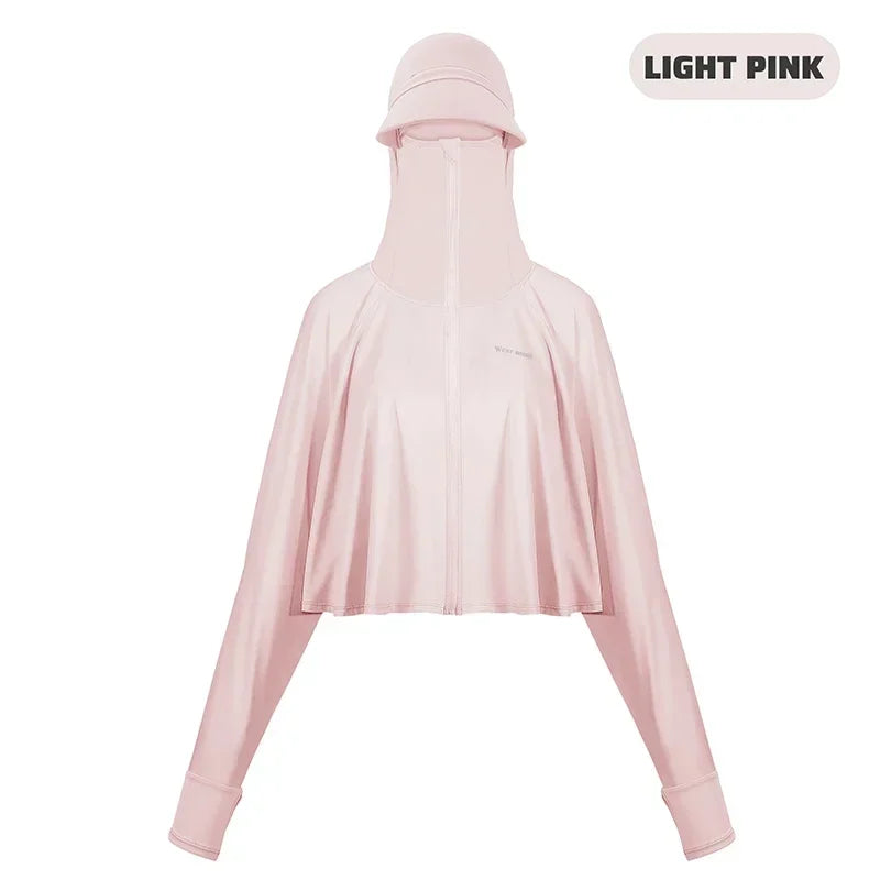 π΄ββοΈ WEST BIKING UPF 50+ UV Sun Protection Hoodie for Women β Ice Silk Outdoor Jacket