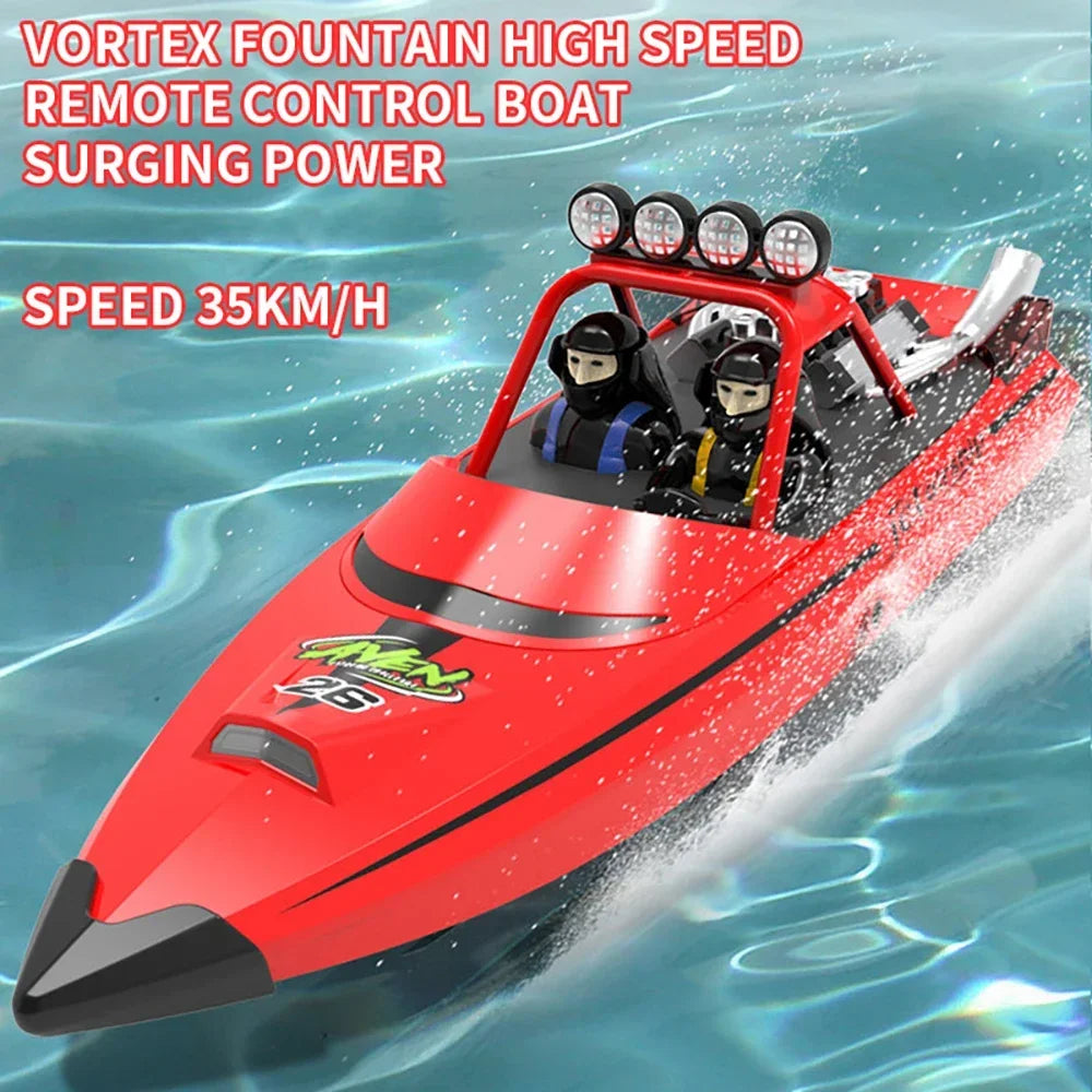 High-Speed RC Jet Boat with Turbojet Pump – TY725 Remote Control Boat with Low Battery Alert – Fast Racing Toy for Kids & Adults