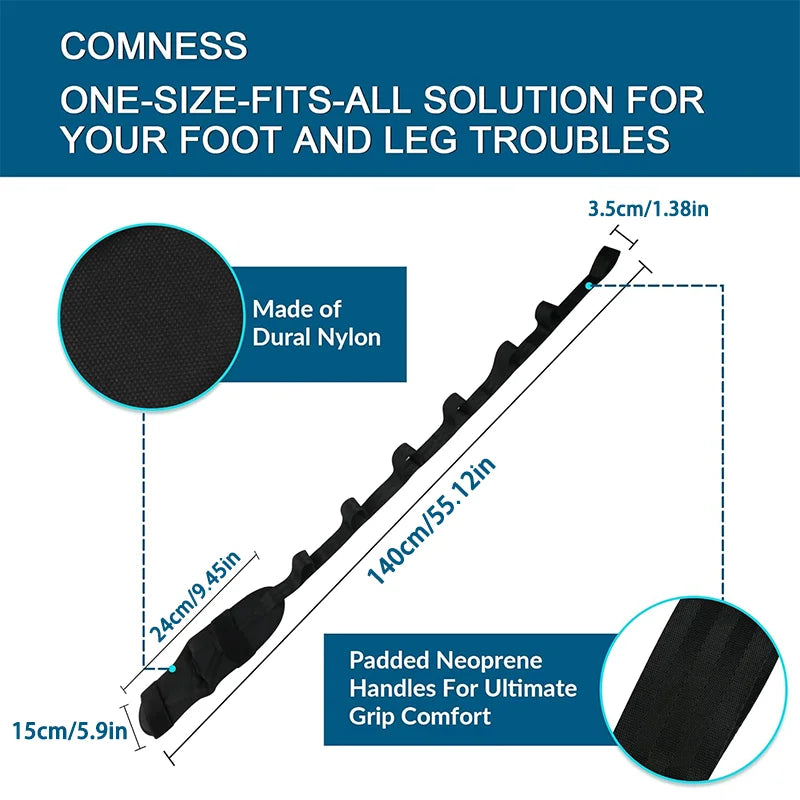 Yoga Leg & Foot Stretching Bands – Flexibility Trainer for Yoga, Pilates, and Rehabilitation Exercises