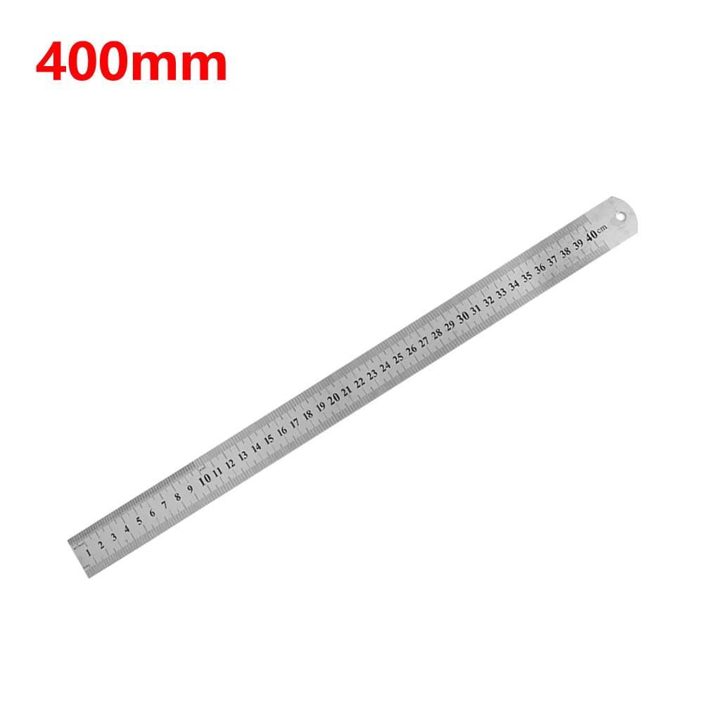 Stainless Steel Precision Ruler – Double-Sided Metric Measuring Tool (15cm–40cm)