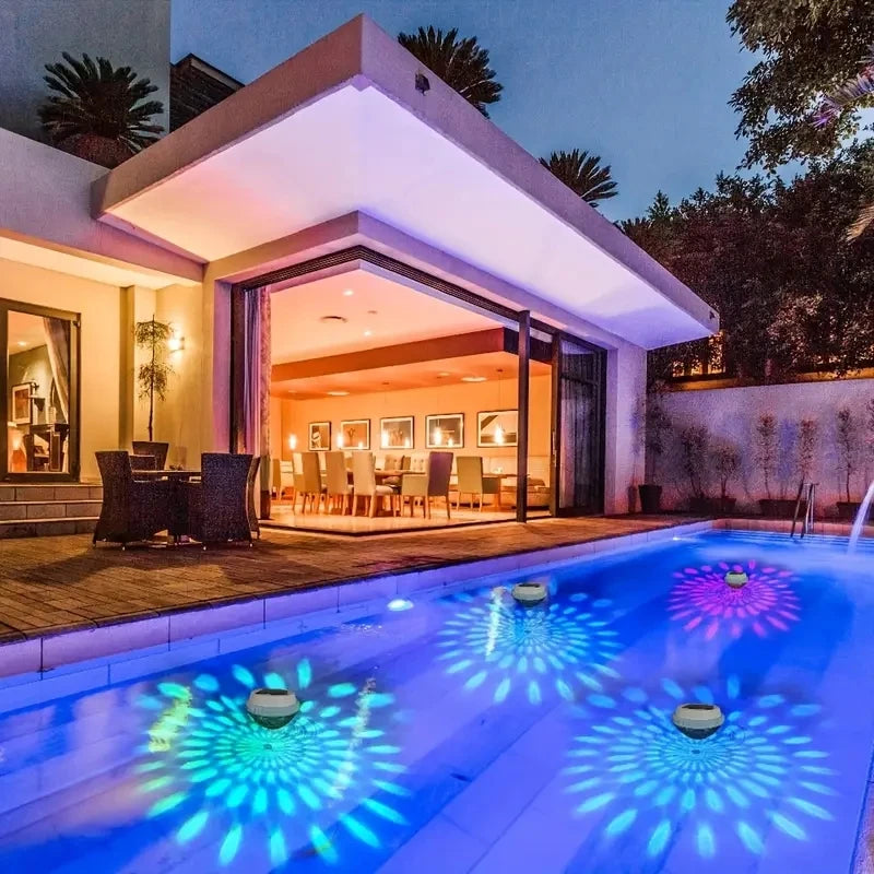 Solar Floating LED Pool Lights – Color-Changing Drift Lights for Pool, Pond, or Garden Decor